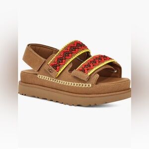 Goldenstar Heritage Braided Slingback Platform Sandal size 8.5